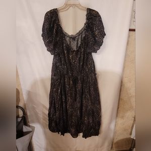 Torrid Black with Multi-Colored Print Dress